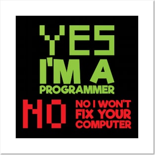 I'm a programmer Posters and Art